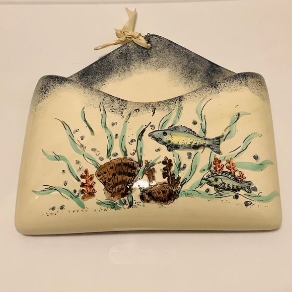 Other - Ceramic Wall Pocket| Coastal Marine Bohemian Boho